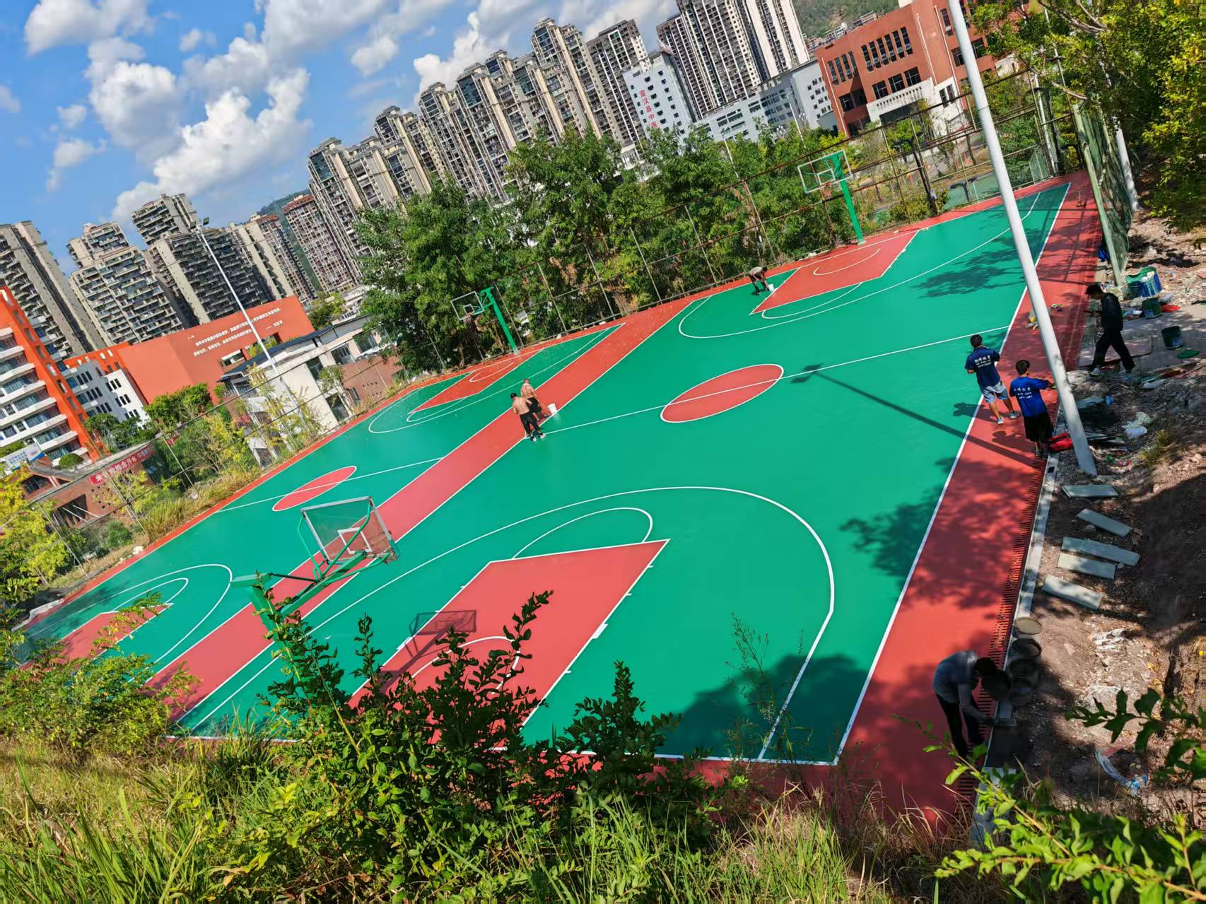硅pu球场